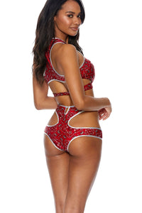Two Piece Paisley Bandana Handkerchief Set-Dancewear Sets-SEXYSHOES.COM