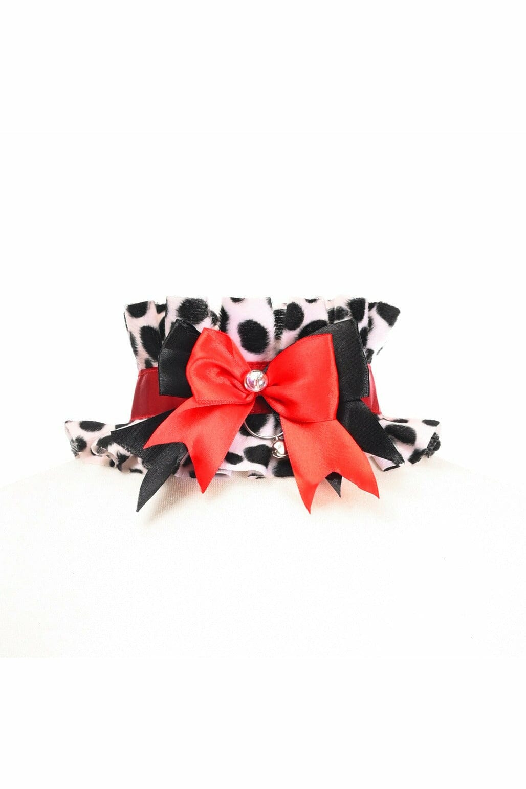 Daisy Corsets Kitten Collection Dalmation Choker in Animal Print  from SexyShoes.com