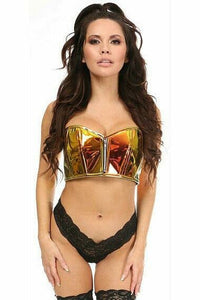 Daisy Corsets Lavish Sunset Holo Short Bustier in Hologram  from SexyShoes.com
