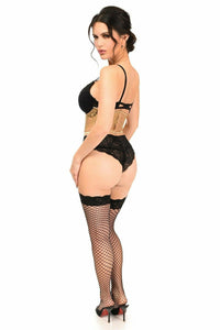 Daisy Corsets Beige Sheer Lace Underwire Waist Cincher Corset in Nude 