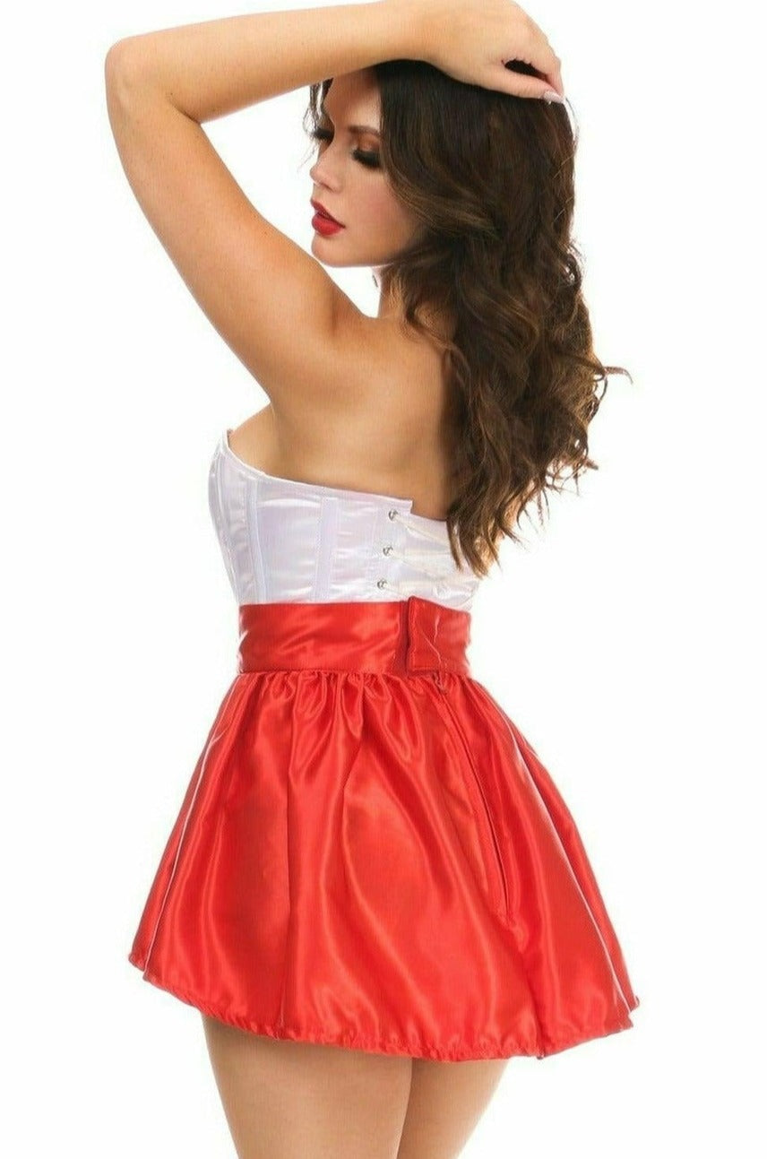 Daisy Corsets Lavish 4 PC Sexy Nurse Corset Costume in Red 