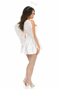 Daisy Corsets Lavish 4 PC Sexy Angel Corset Costume in White 