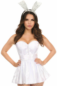 Daisy Corsets Lavish 3 PC Sexy Bunny Corset Costume in White  from SexyShoes.com