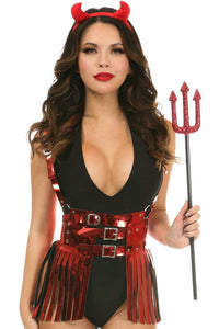 Daisy Corsets Lavish 4 PC Sexy Devil Costume in Red  from SexyShoes.com