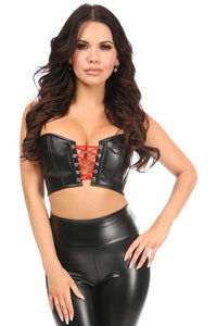Daisy Corsets Plus Size Short Bustier in Black  from SexyShoes.com