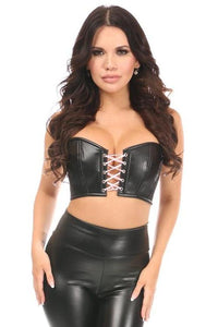 Daisy Corsets Plus Size Short Bustier in Black  from SexyShoes.com
