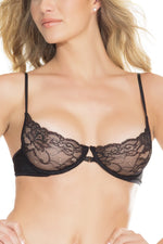 Lace Demi Cup Bra With Cf Clasp