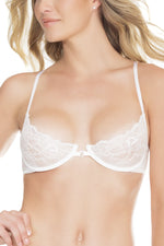 Lace Demi Cup Bra With Cf Clasp