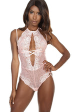 Lace High Neck Teddy