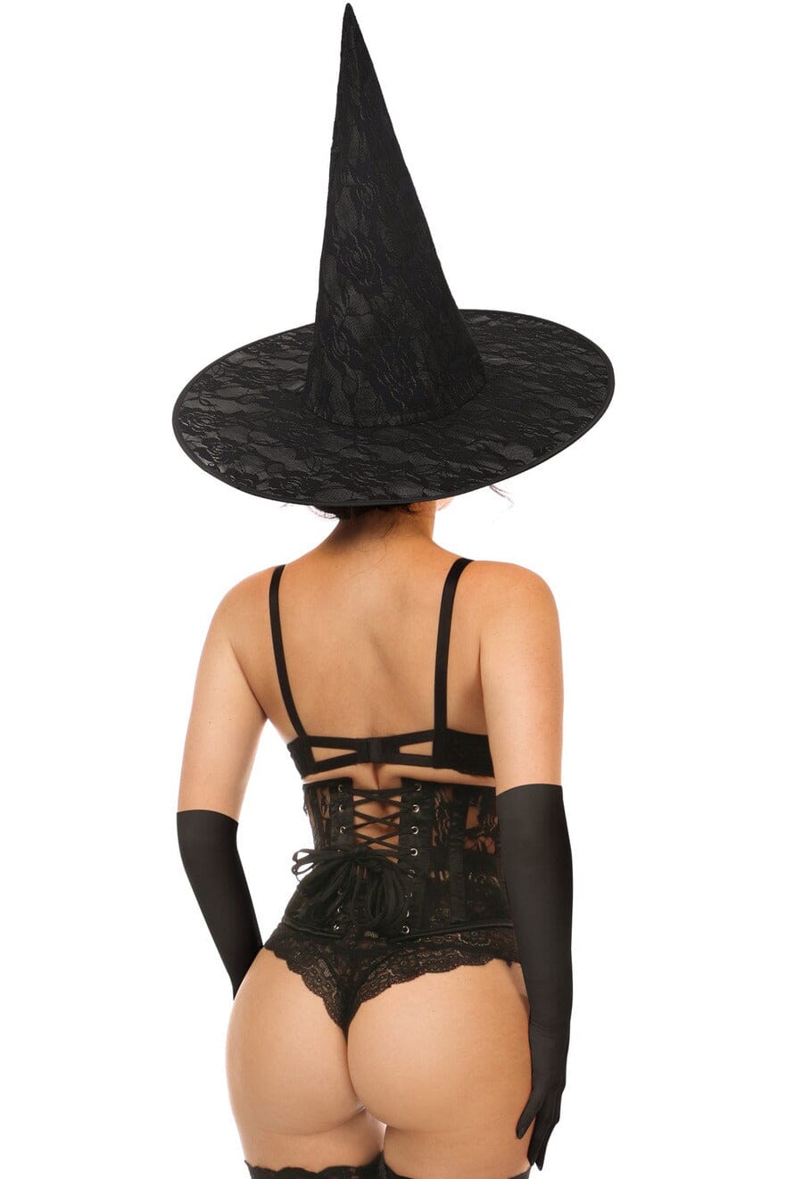 Daisy Corsets Lavish 3 PC Daring Witch Corset Costume in Black 