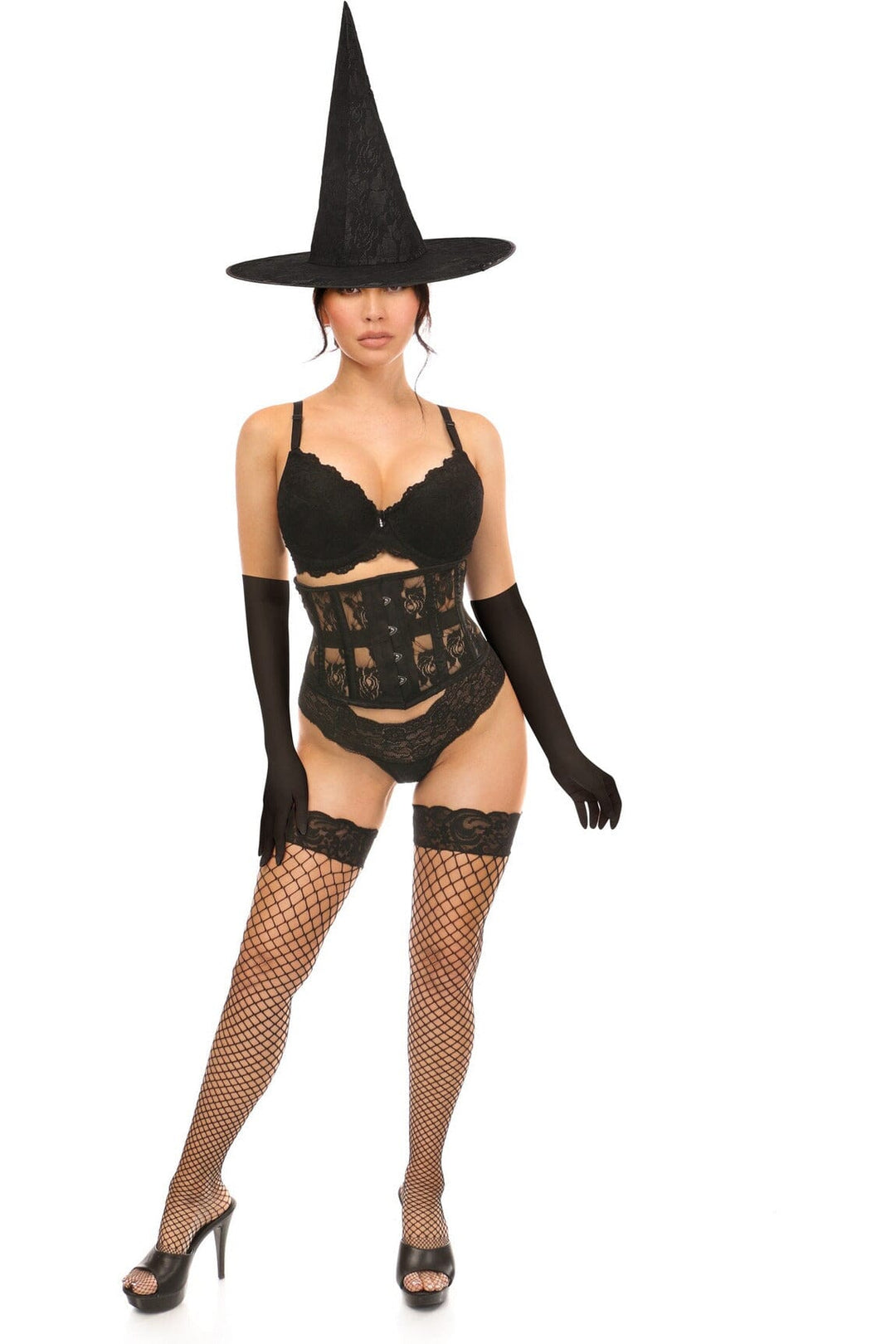 Lavish 3 PC Daring Witch Corset Costume-Witch Costumes-Daisy Corsets-SEXYSHOES.COM