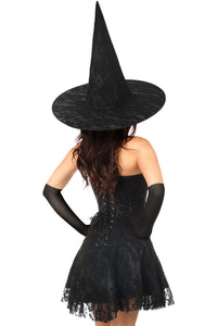 Daisy Corsets Lavish 3 PC Sultry Witch Corset Dress Costume in Black 