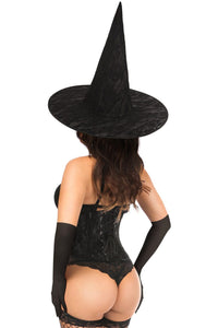 Daisy Corsets Lavish 3 PC Witch Corset Costume in Black 