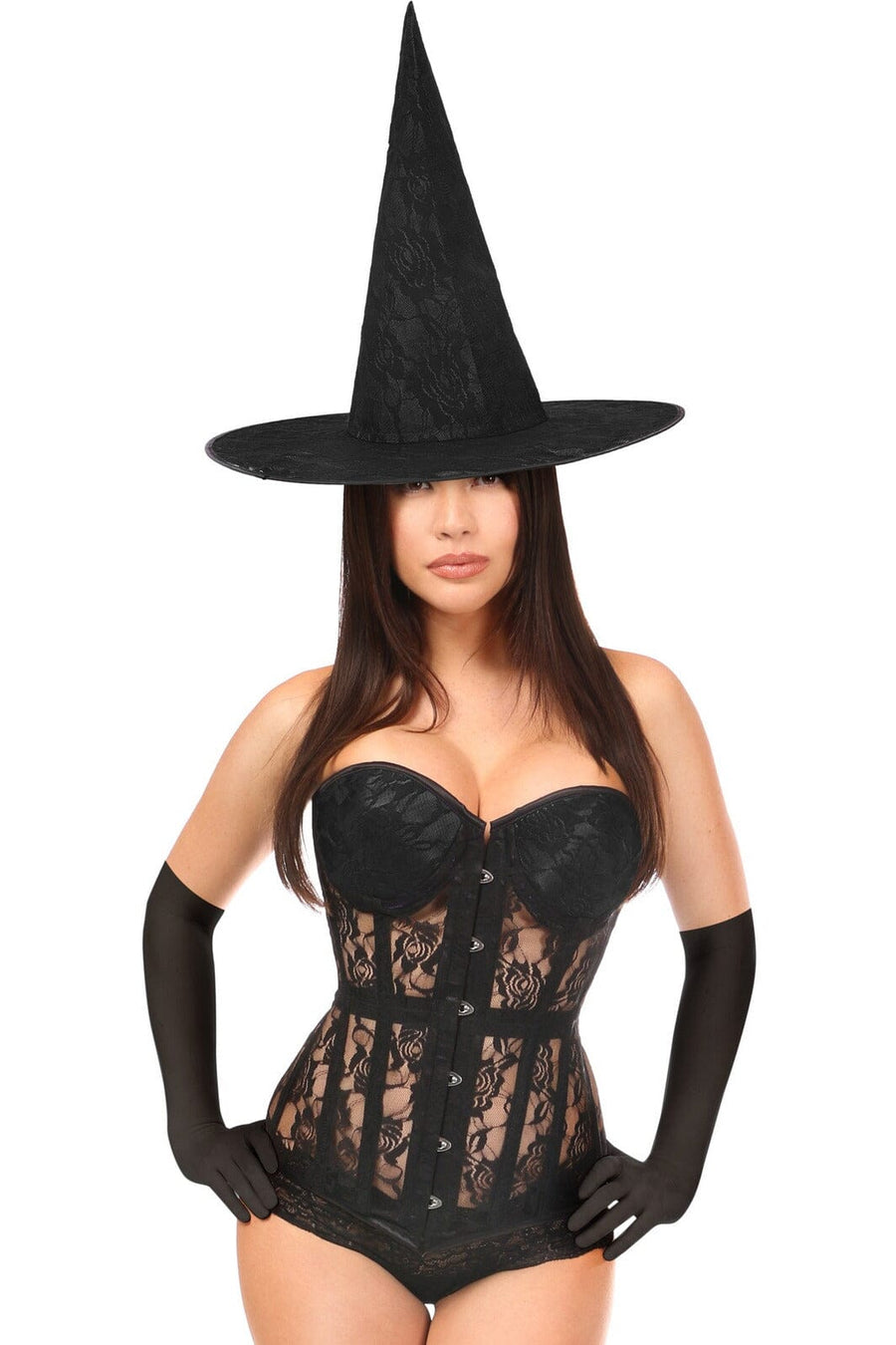 Daisy Corsets Lavish 3 PC Witchcraft Vixen Corset Costume in Black 