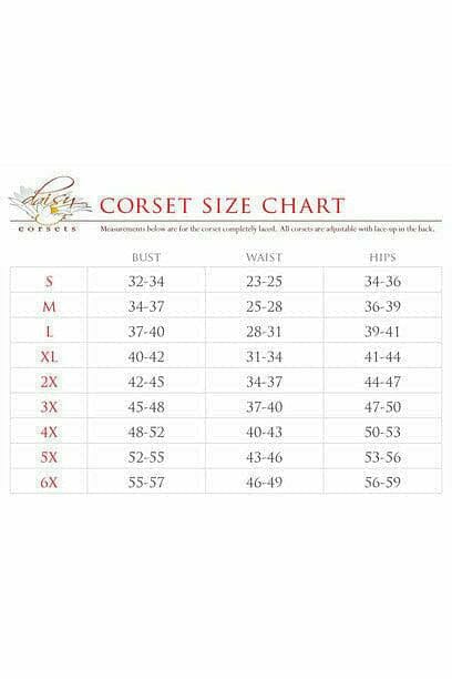 Daisy Corsets Lavish Black Faux Leather Corset Belt Cincher w/Clasps in Black 