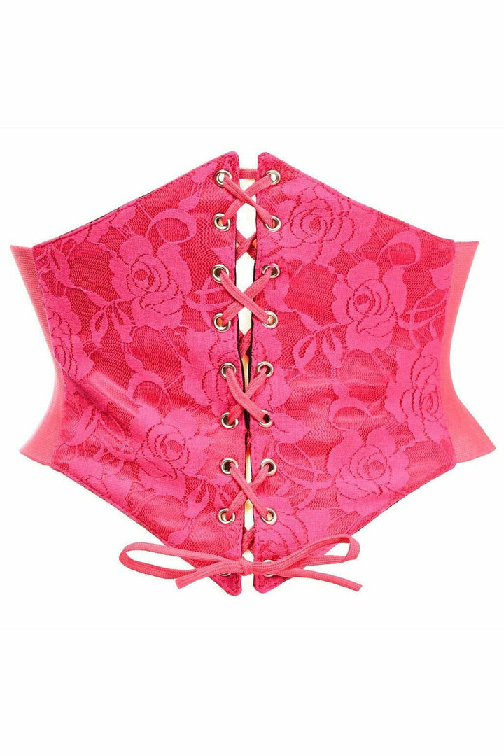 Lavish Fuchsia Lace Corset Belt Cincher-Corset Belts-Daisy Corsets-Fuchsia-S-SEXYSHOES.COM