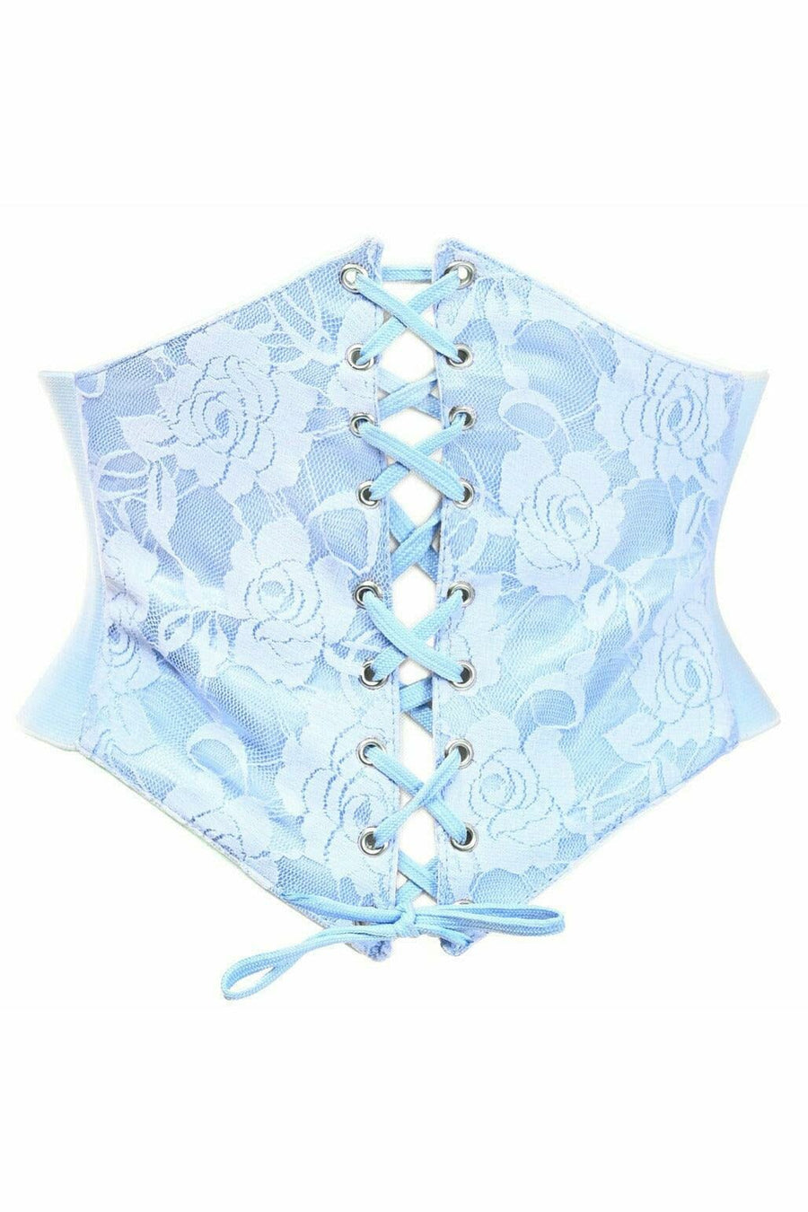 Daisy Corsets Lavish Lt Blue Lace Corset Belt Cincher in Blue  from SexyShoes.com