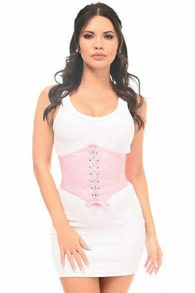 Daisy Corsets Lavish Lt Pink Lace Corset Belt Cincher in Pink  from SexyShoes.com