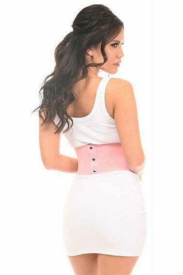 Lavish Lt Pink Lace Corset Belt Cincher