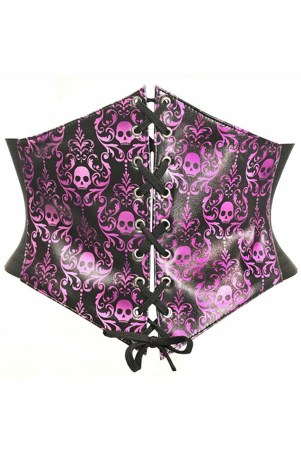 Lavish Purple Gothic Lace-Up Corset Belt Cincher-Corset Belts-Daisy Corsets-Purple-S-SEXYSHOES.COM