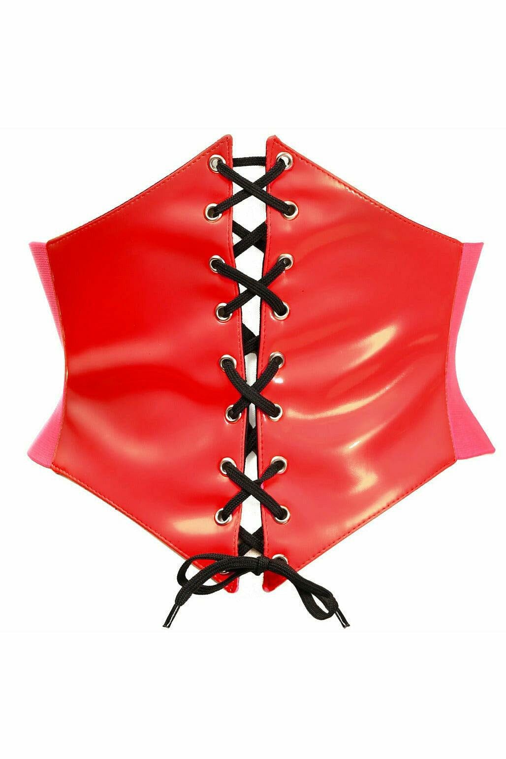 Lavish Red Patent Corset Belt Cincher-Corset Belts-Daisy Corsets-Red-S-SEXYSHOES.COM