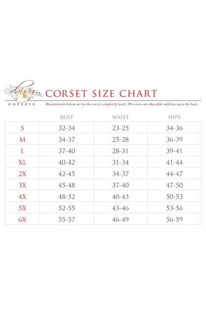 Daisy Corsets Lavish White Skulls Print Mesh Underwire Cincher w/Built In Halter Top in White 