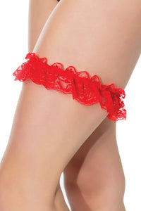Coquette Leg Garter in Red  from SexyShoes.com