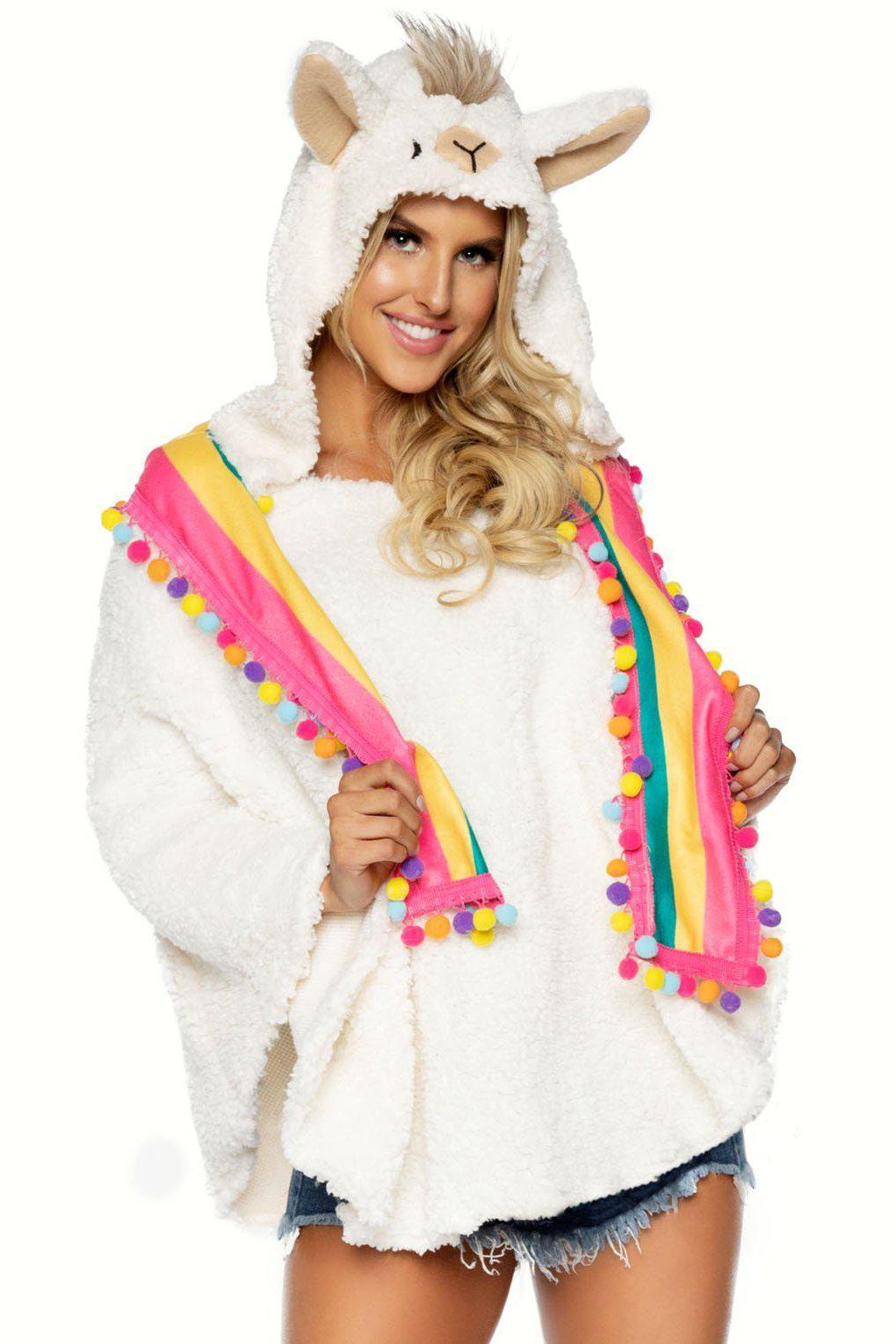 Llama Poncho Costume-Animal Costumes-Leg Avenue-Multi-O/S-SEXYSHOES.COM