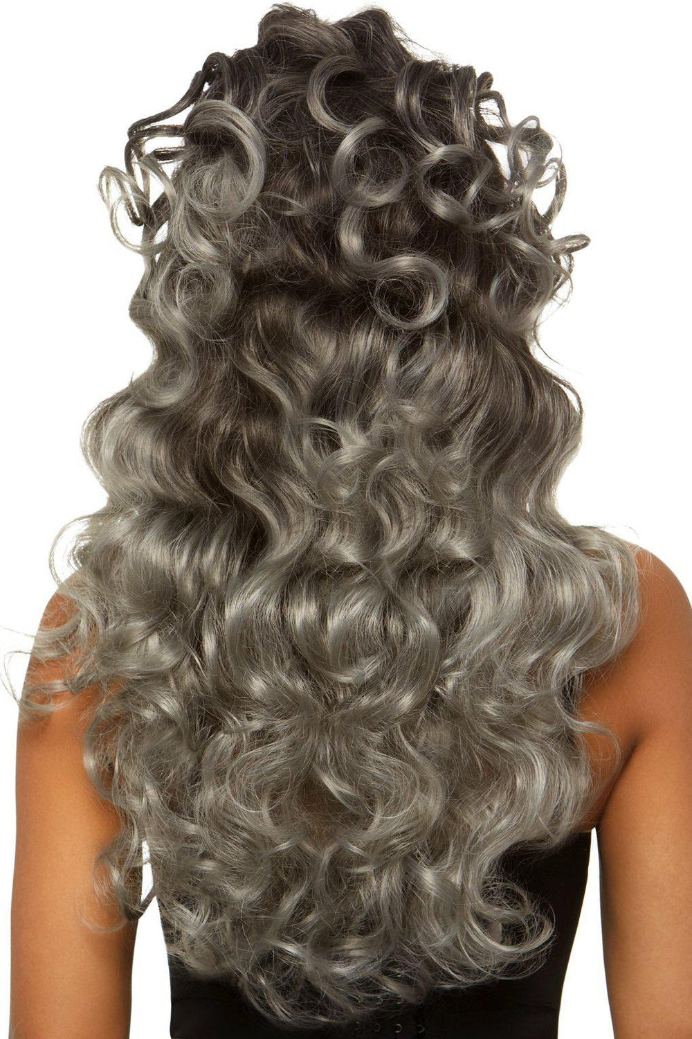 Long Curly Wispy Bang Wig-Wigs-Leg Avenue-Grey-O/S-SEXYSHOES.COM