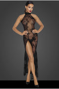 Long Sheer Tulle Dress