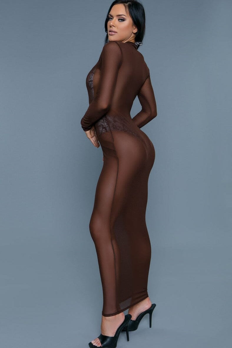 Long Sleeves Maxi Dress Cover-Ups-Cover Ups-SEXYSHOES.COM