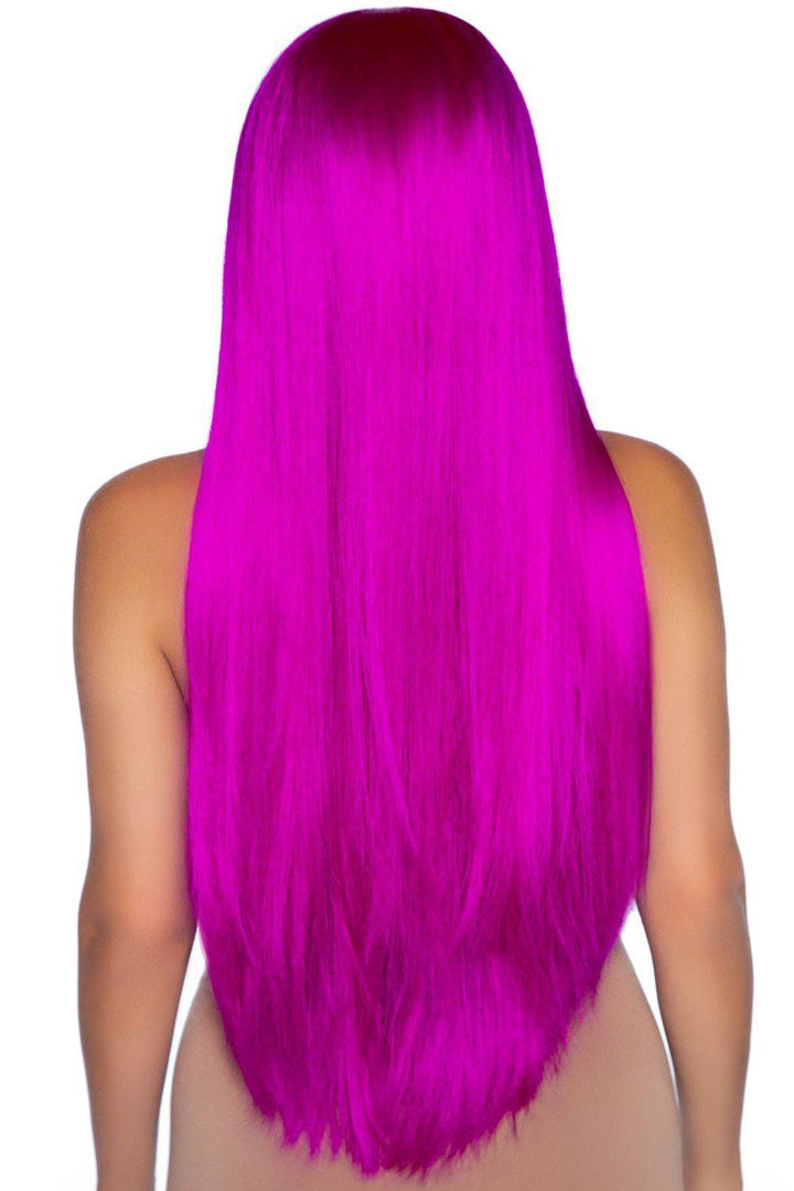 Long Straight Center Part Wig-Wigs-Leg Avenue-Fuchsia-O/S-SEXYSHOES.COM