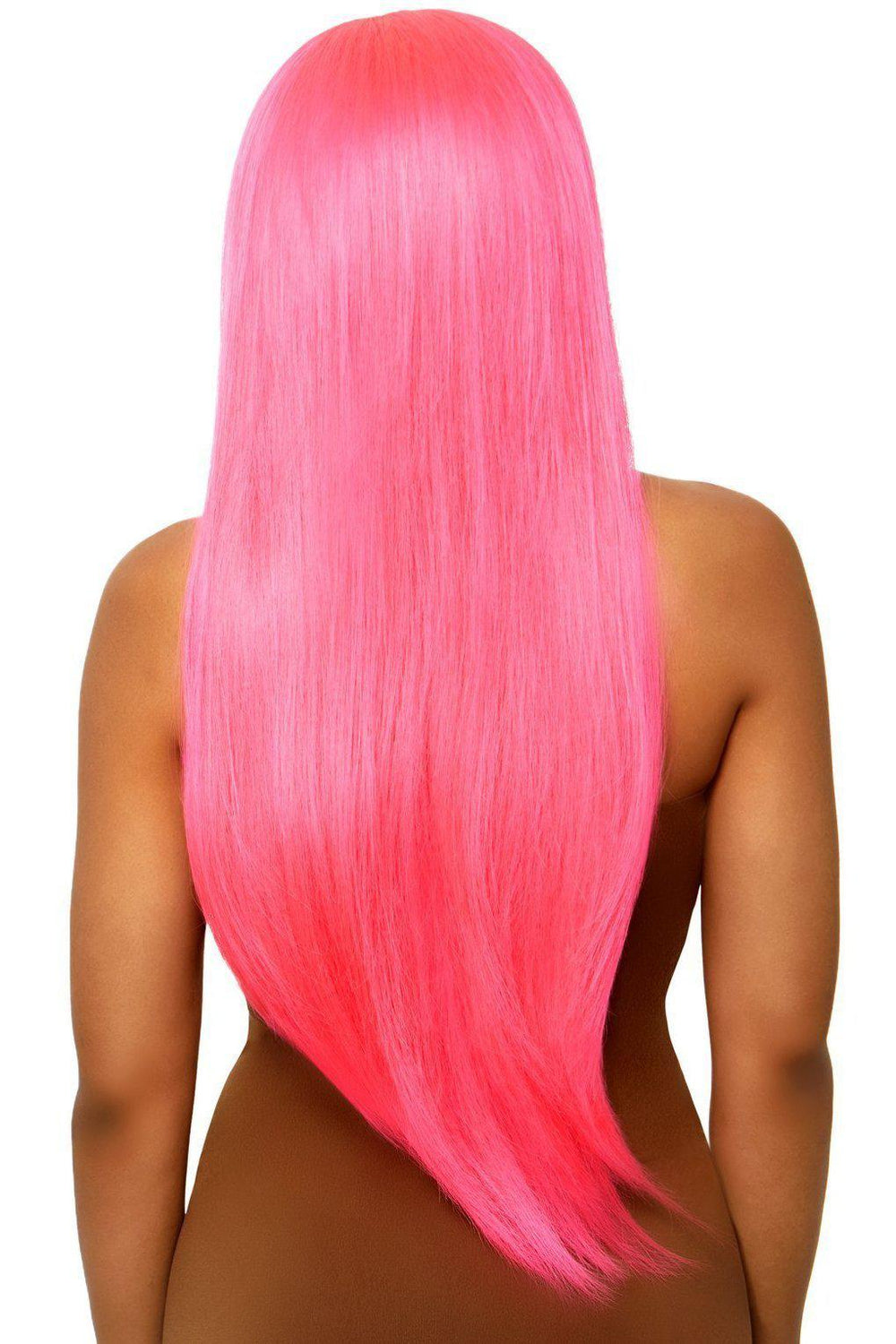 Long Straight Center Part Wig-Wigs-Leg Avenue-Fuchsia-O/S-SEXYSHOES.COM