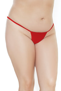 Coquette Low Rise G String in Red  from SexyShoes.com