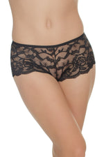 Low Rise Lace Booty Short