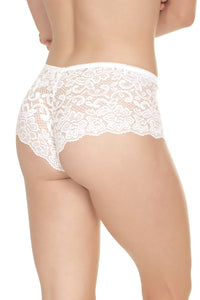 Low Rise Lace Booty Short-Booty Shorts-Coquette-White-O/S-SEXYSHOES.COM