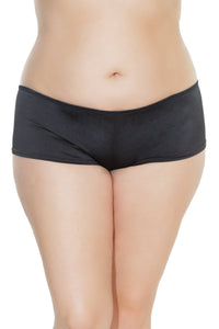 Coquette Low Rise Lycra Booty Short in Black  from SexyShoes.com