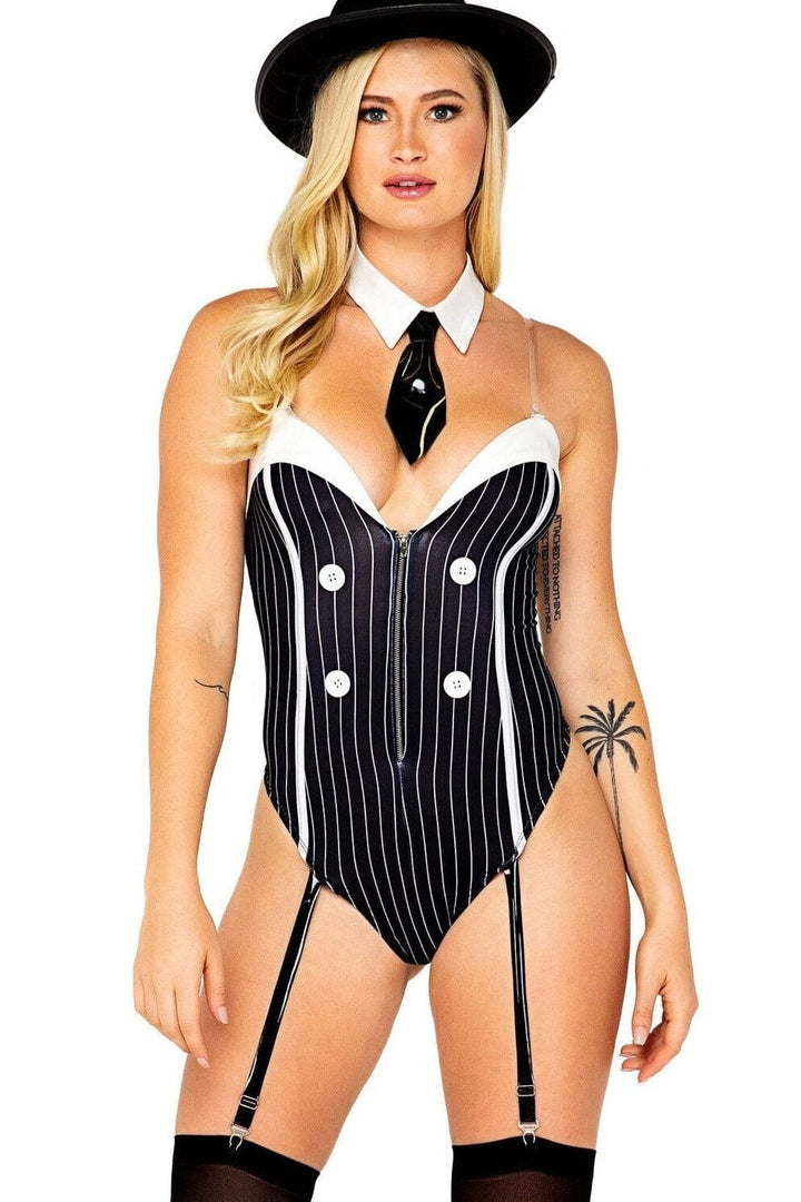 Mafia Diva Costume-Gangster Costumes-Roma Costumes-Black-L-SEXYSHOES.COM