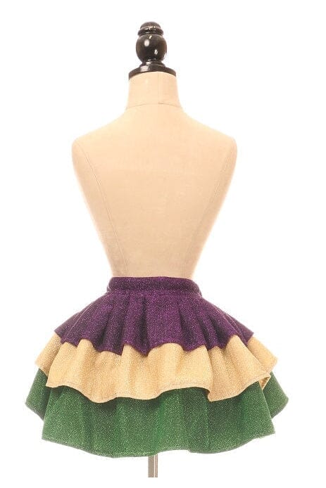 Mardi Gras Glitter Wrap Skirt-Glitter Skirt-Daisy Corsets-Multi-XL-SEXYSHOES.COM