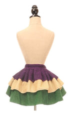 Mardi Gras Glitter Wrap Skirt
