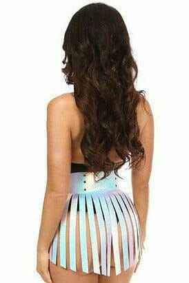 Daisy Corsets Mermaid Holo Fringe Skirt in Hologram 