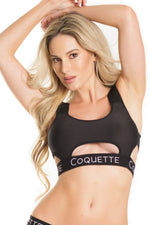 Microfiber Bralette With Cut Outs