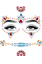 Multi Color Adhesive Face Jewels