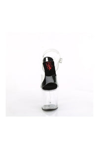 Pleaser NAUGHTY-808 Clear PVC Sandal in Clear PVC