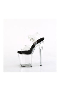 Pleaser NAUGHTY-808 Clear PVC Sandal in Clear PVC