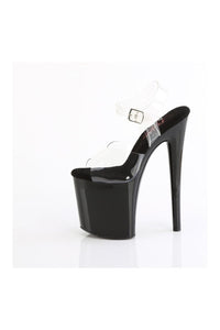 Pleaser NAUGHTY-808 Clear PVC Sandal in Clear PVC