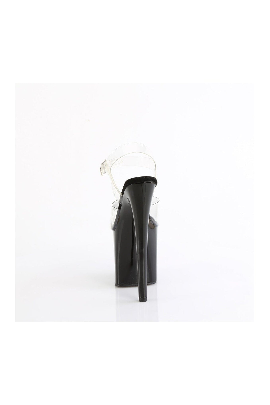 Pleaser NAUGHTY-808 Clear PVC Sandal in Clear PVC