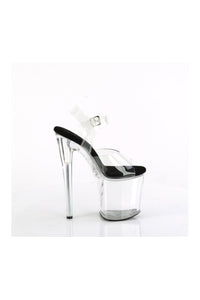 Pleaser NAUGHTY-808 Clear PVC Sandal in Clear PVC