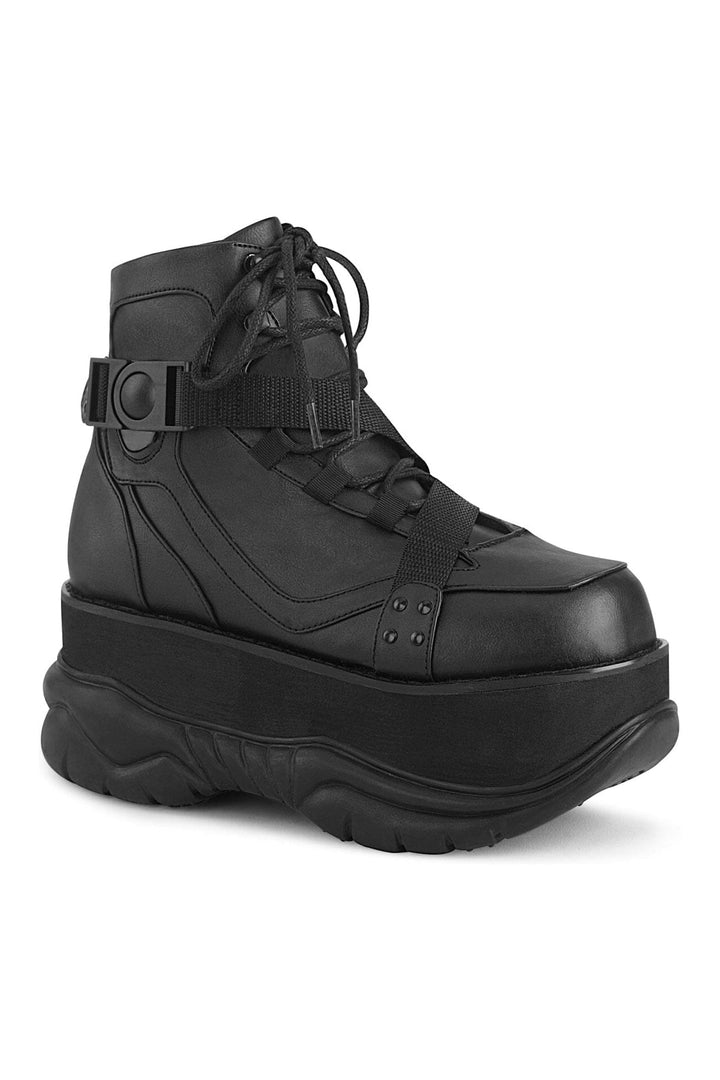 NEPTUNE-181 Black Vegan Leather Ankle Boot-Ankle Boots-Demonia-Black-10-Vegan Leather-SEXYSHOES.COM