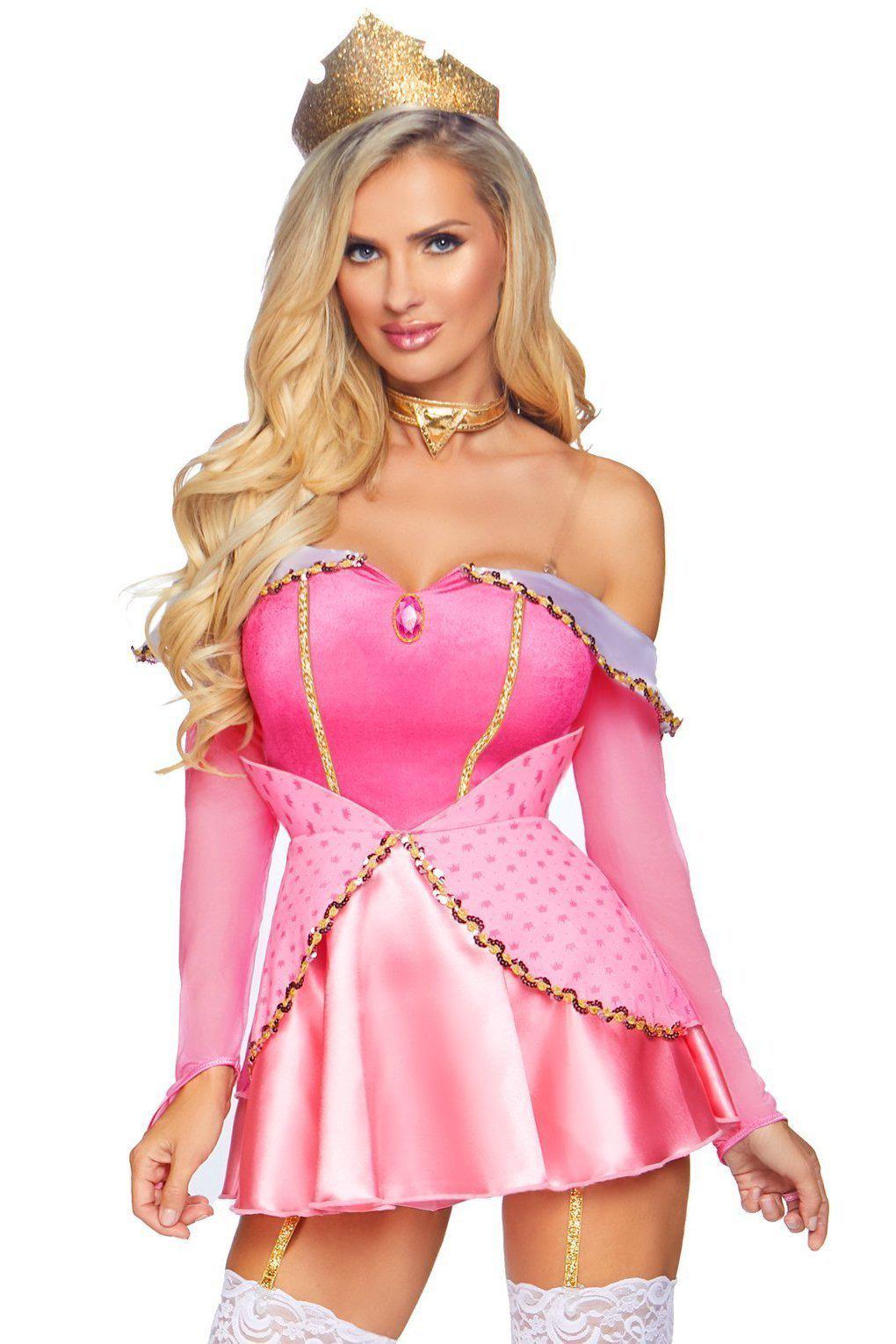 Naughty Napping Princess Costume-Princess Costumes-Leg Avenue-Pink-S-SEXYSHOES.COM